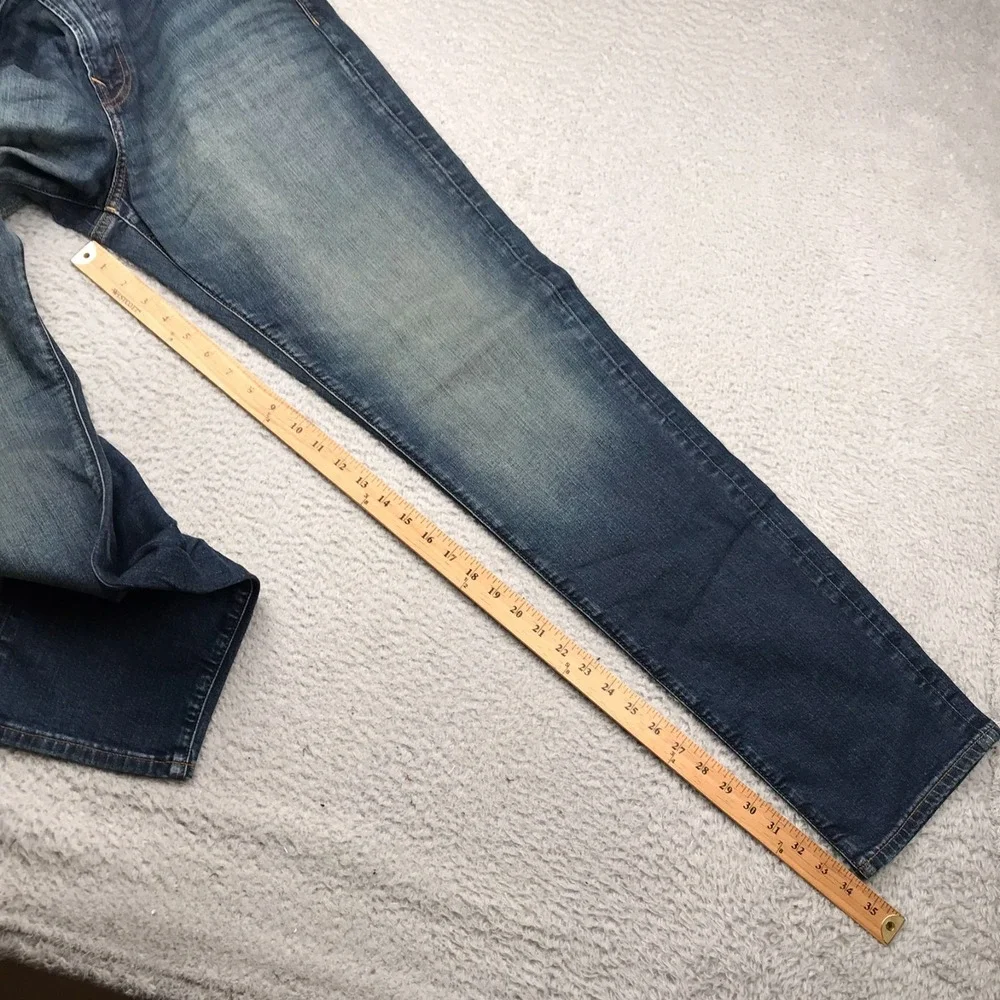 American Eagle Athletic Fit Jeans Mens 36x36 Blue Stone Wash Stretch Denim NEW